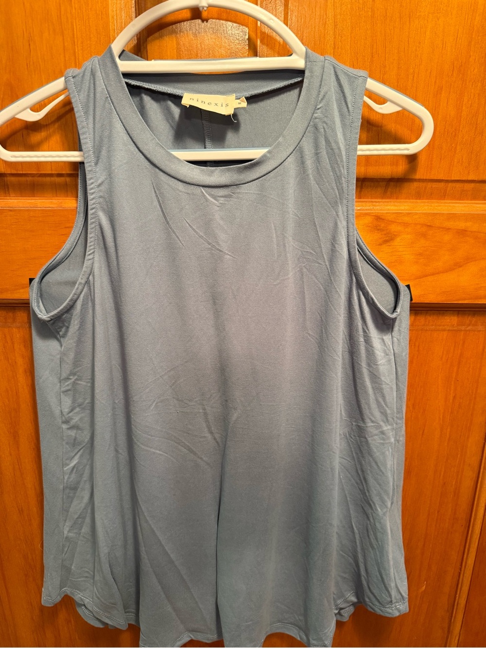 Pinexis Light Blue Sleeveless Swing Tank